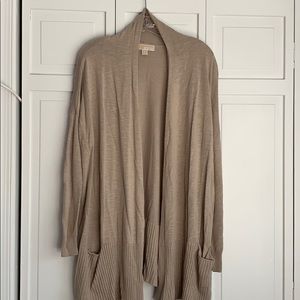 Beige Cardigan Sweater